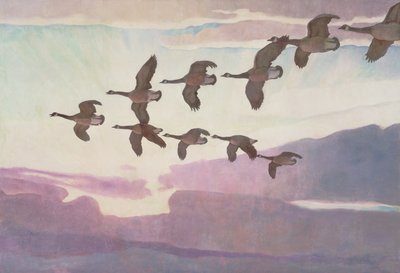 Canada Geese in Spring, 1941 by Newell Convers Wyeth